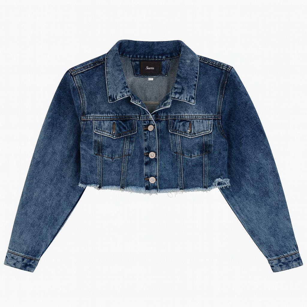 CAQUETA DENIM CROP