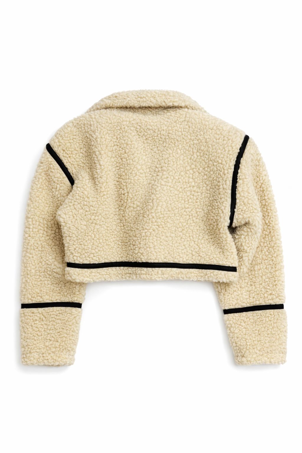 CHAQUETA TEDDY CROPPED