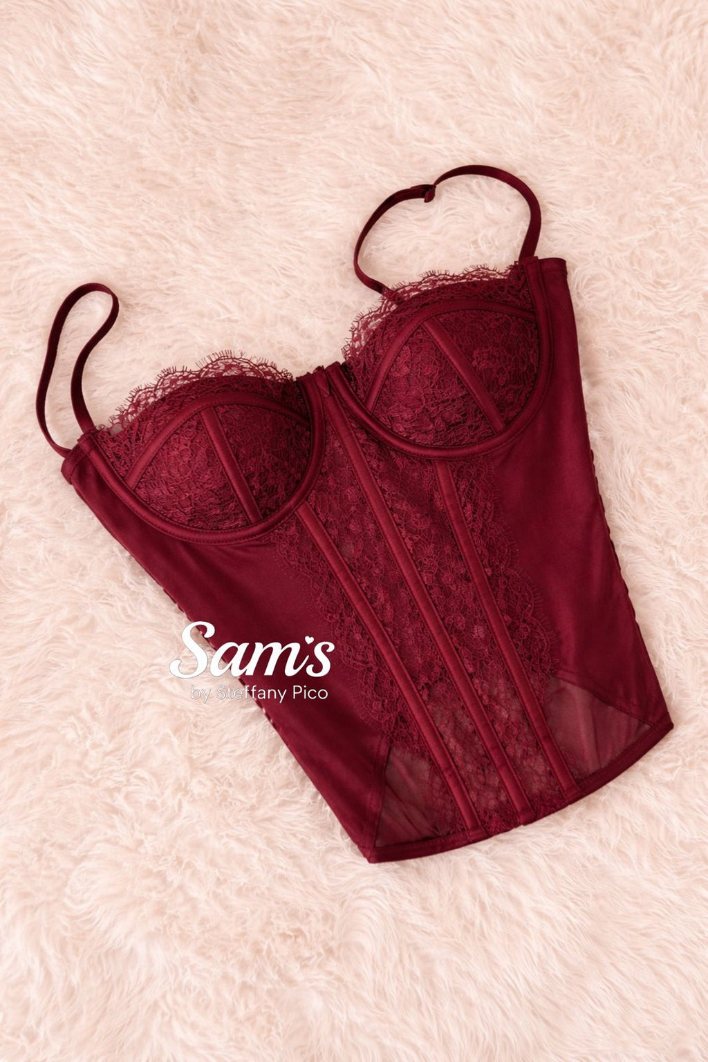 Corset Encaje con Varilla