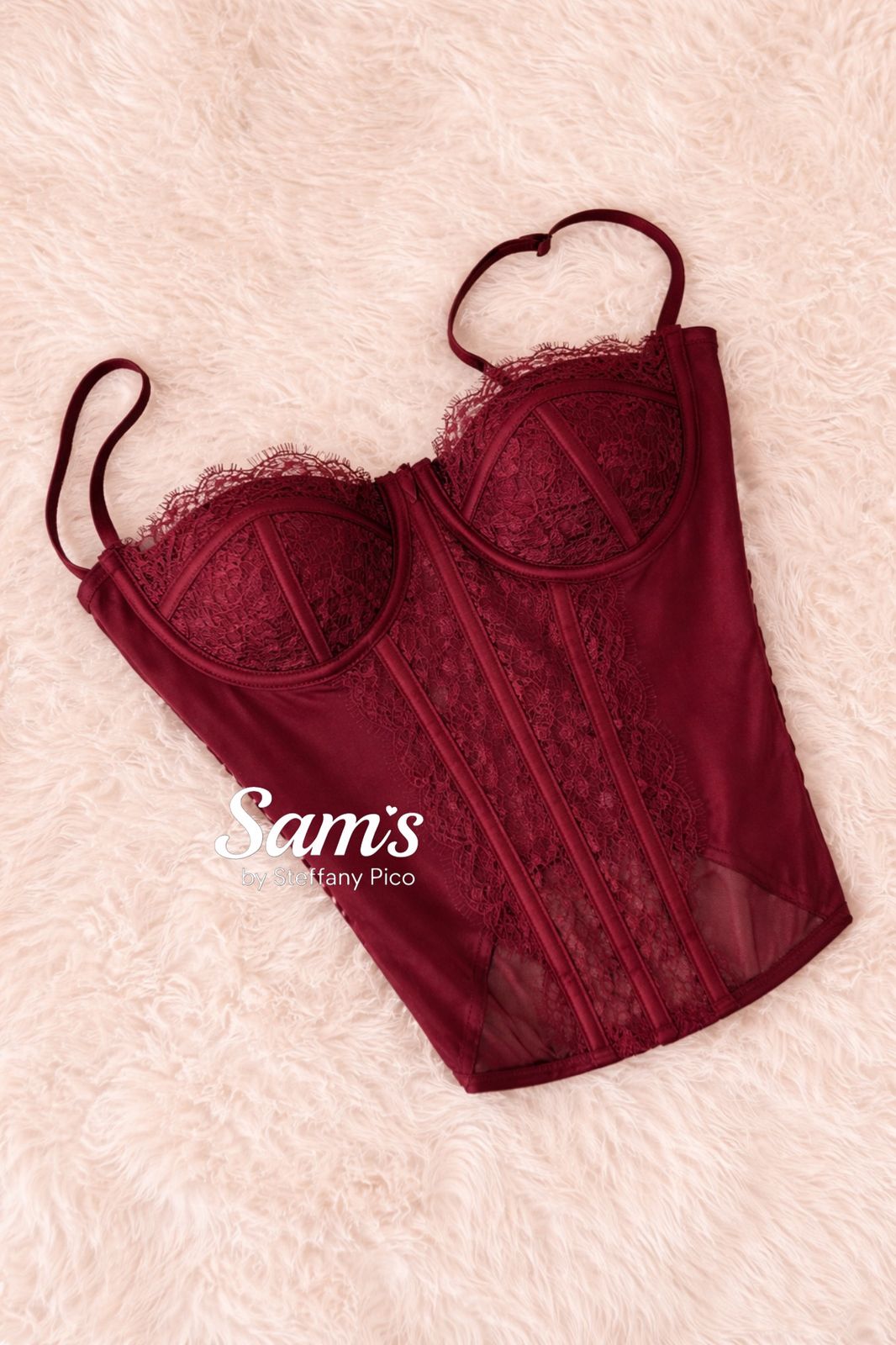 Corset Encaje con Varilla