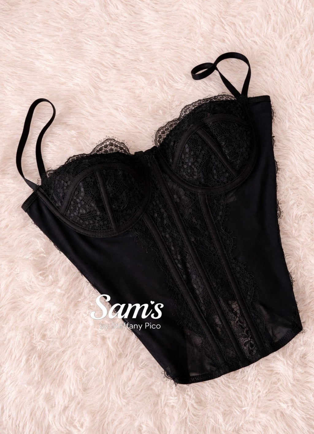 Corset Encaje con Varilla