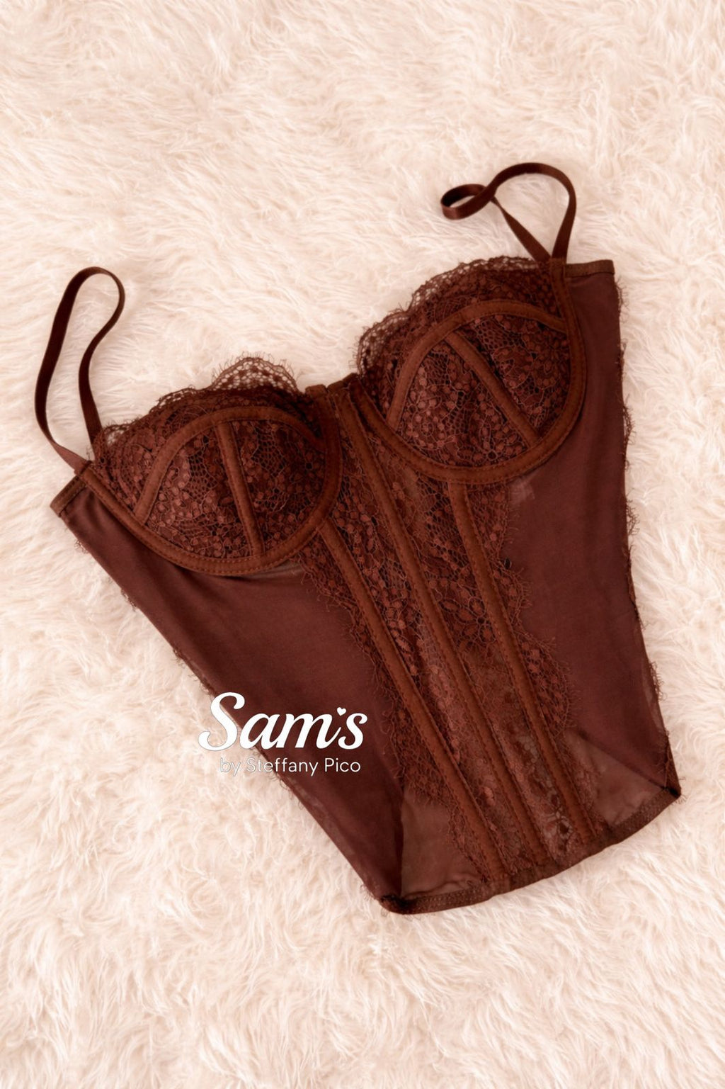 Corset Encaje con Varilla