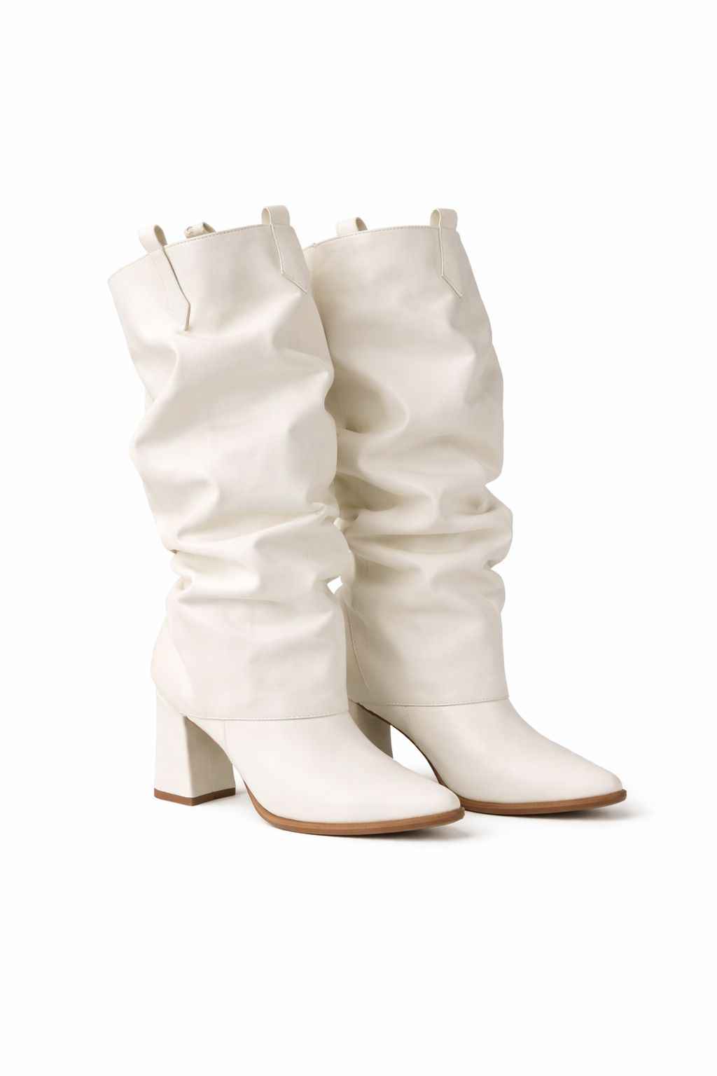 Botas Slouchy en Tono Marfil