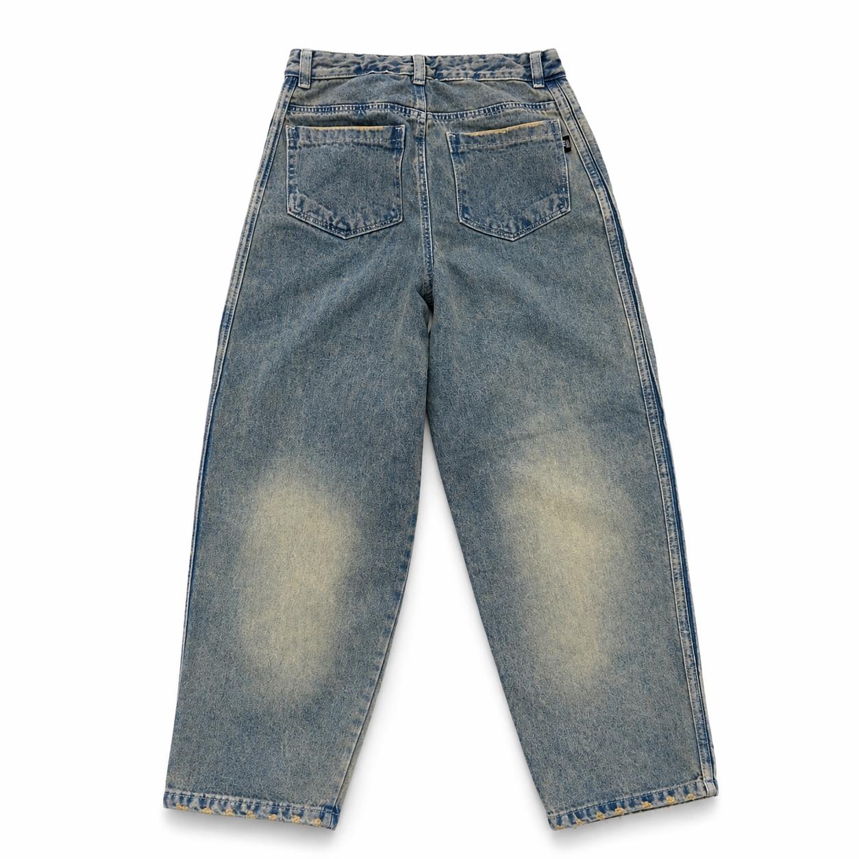 JEANS BAGGY MANTEQUILLA