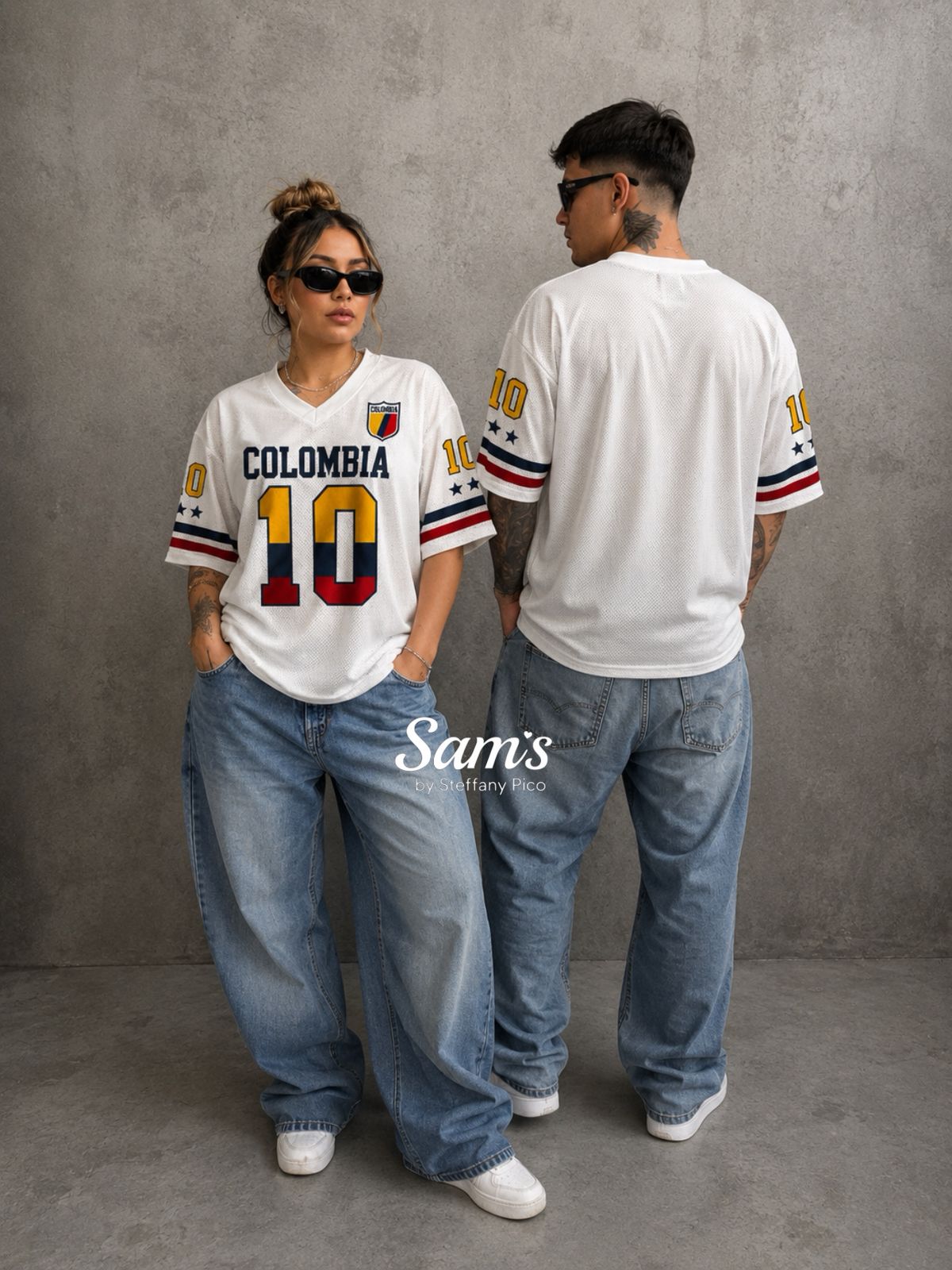 CAMISETA COLOMBIA BLANCA