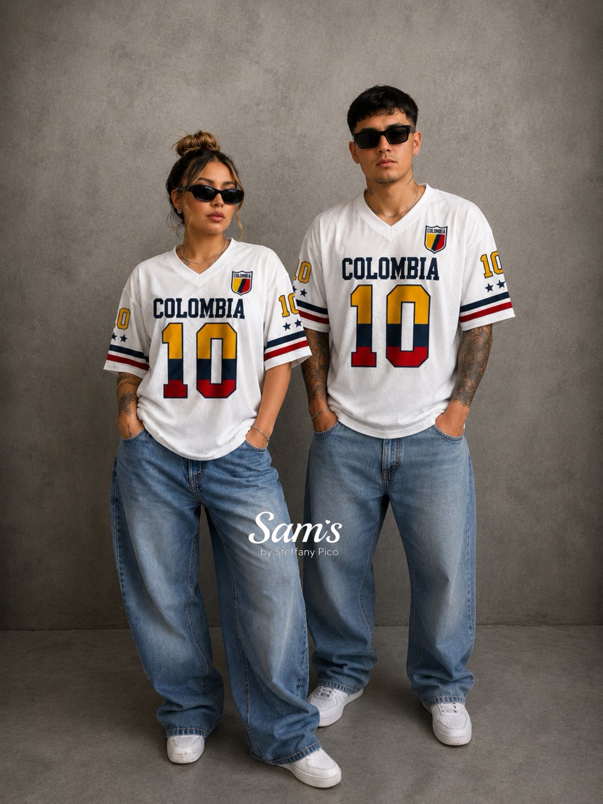 CAMISETA COLOMBIA BLANCA