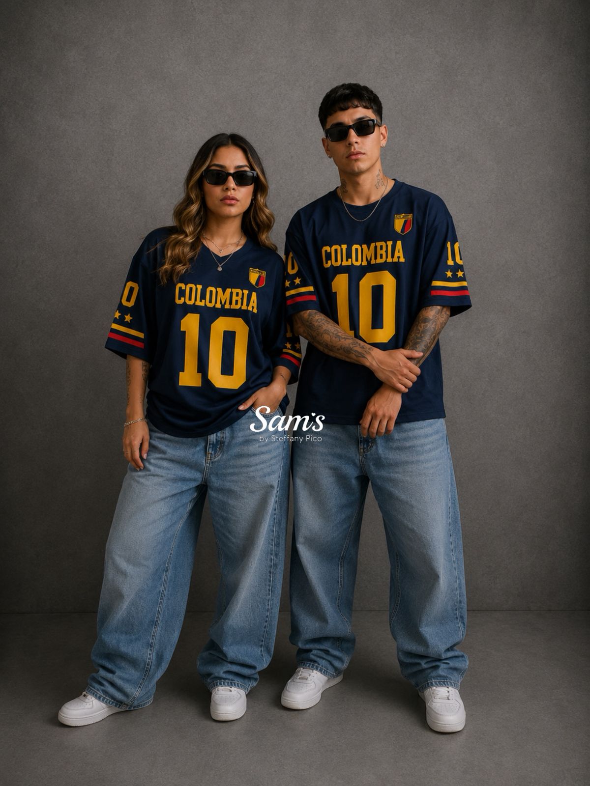 CAMISETA COLOMBIA AZUL