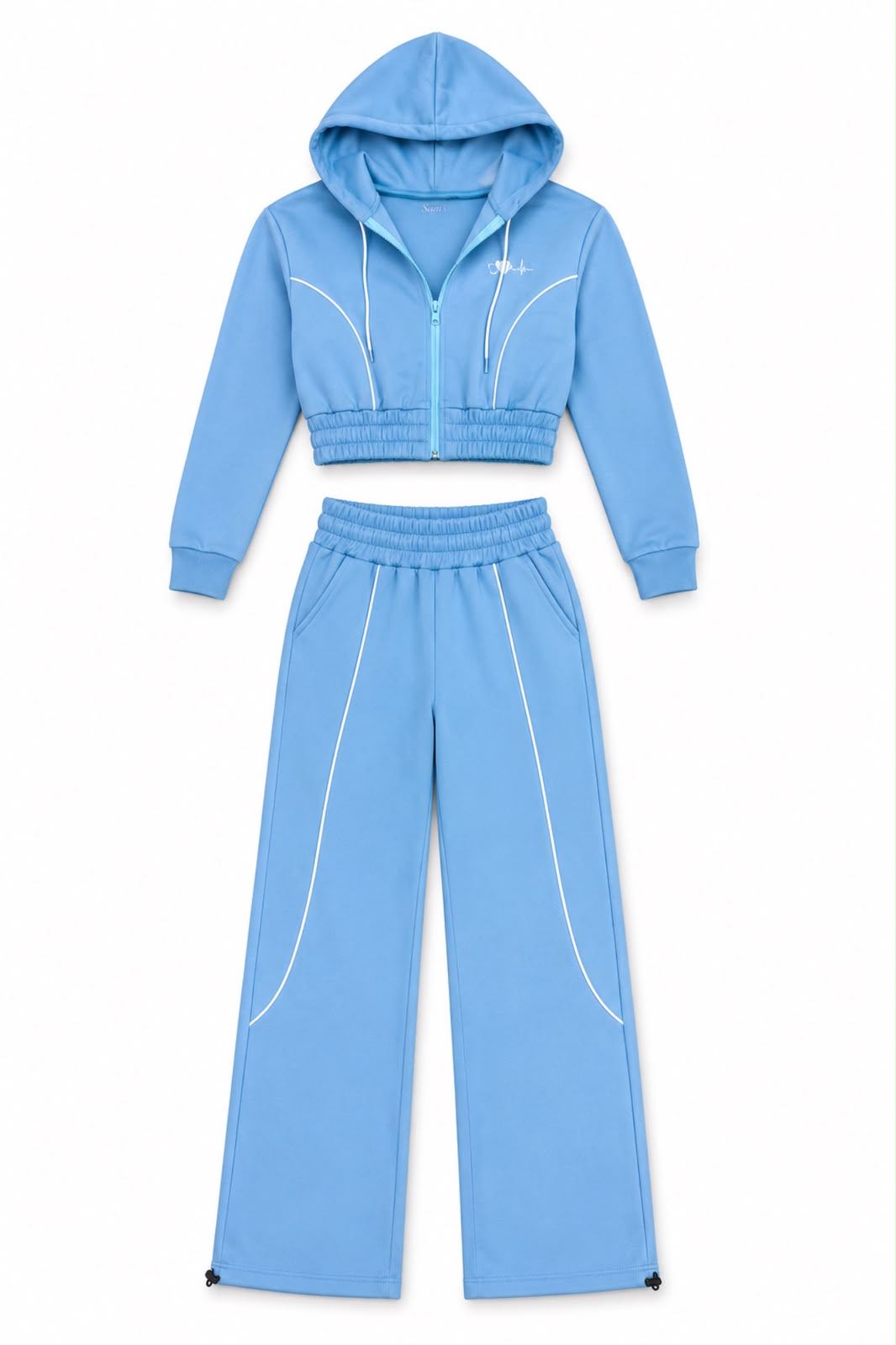 SUDADERA BASIC AZUL BEBE