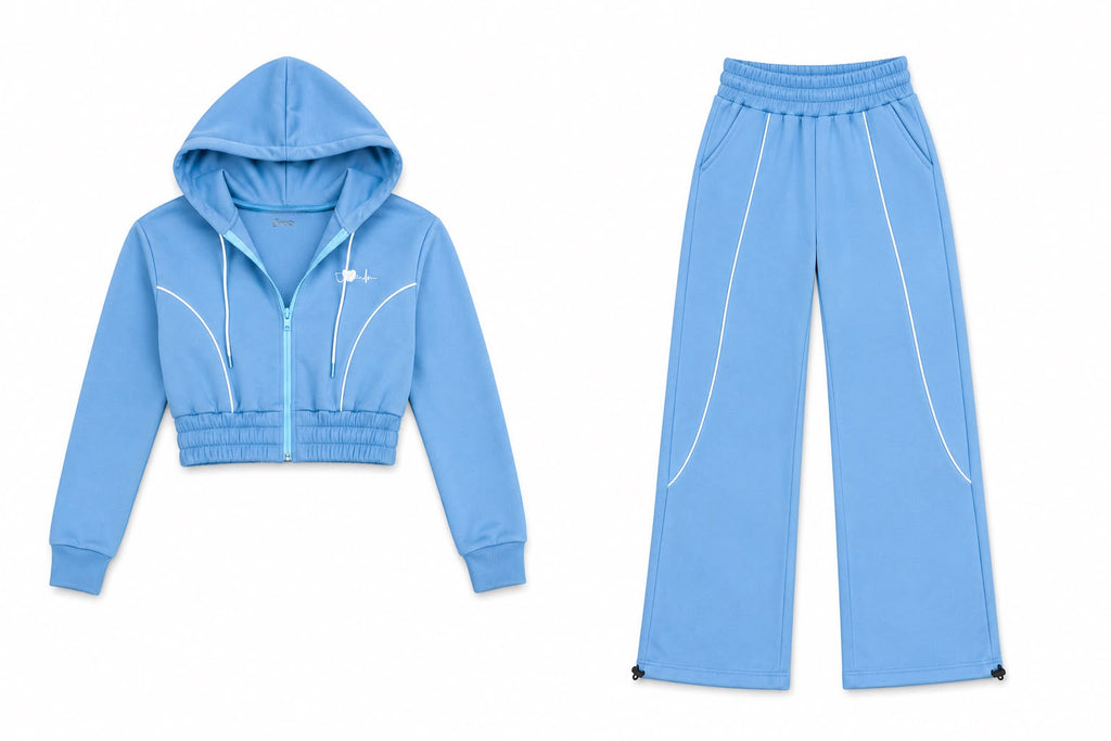 SUDADERA BASIC AZUL BEBE