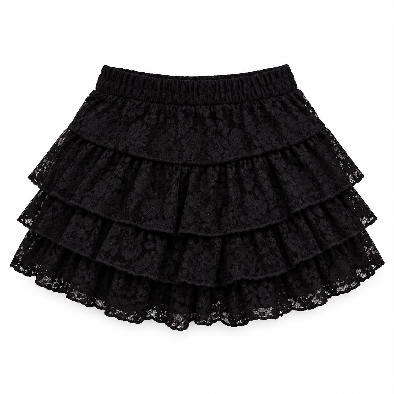 FALDA SHORT ENCAJE