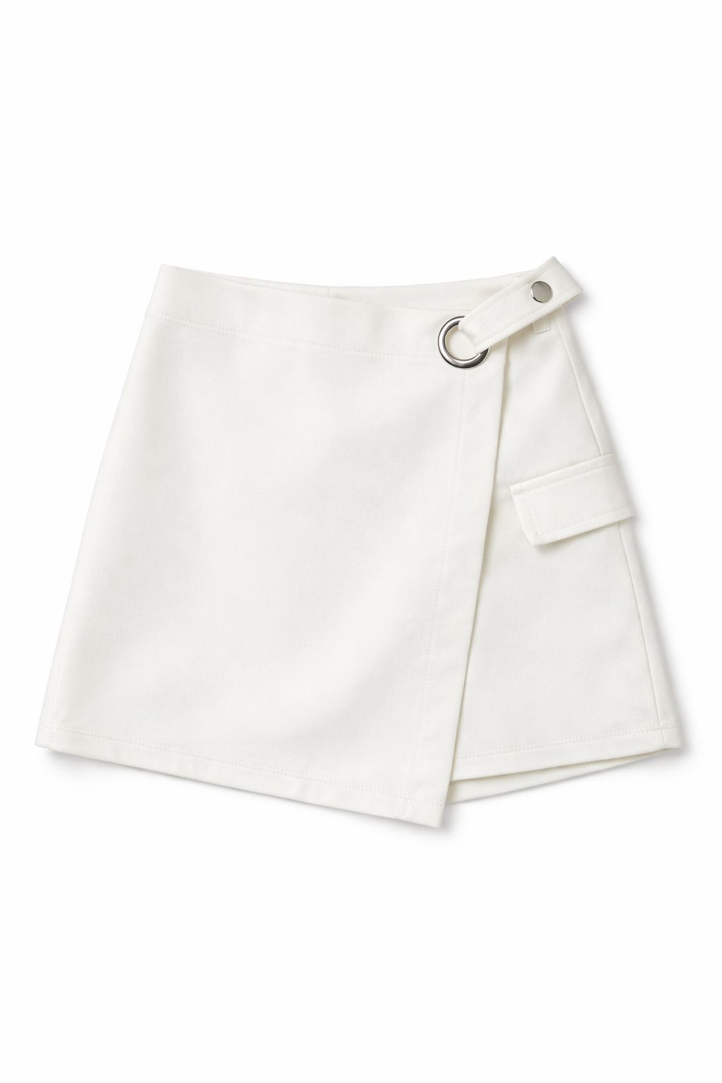 Falda Short Tipo Sastre con Herraje
