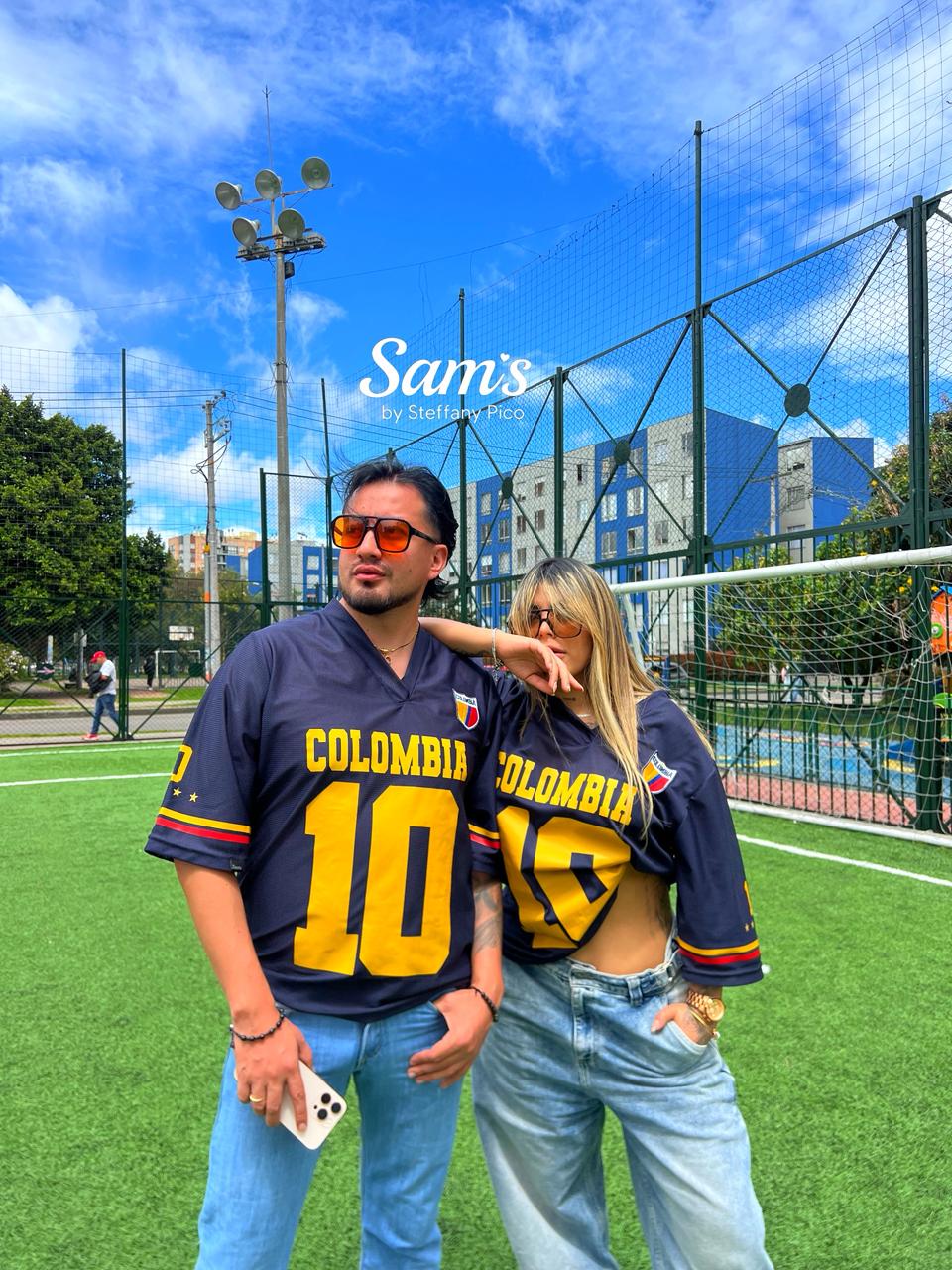 CAMISETA COLOMBIA AZUL