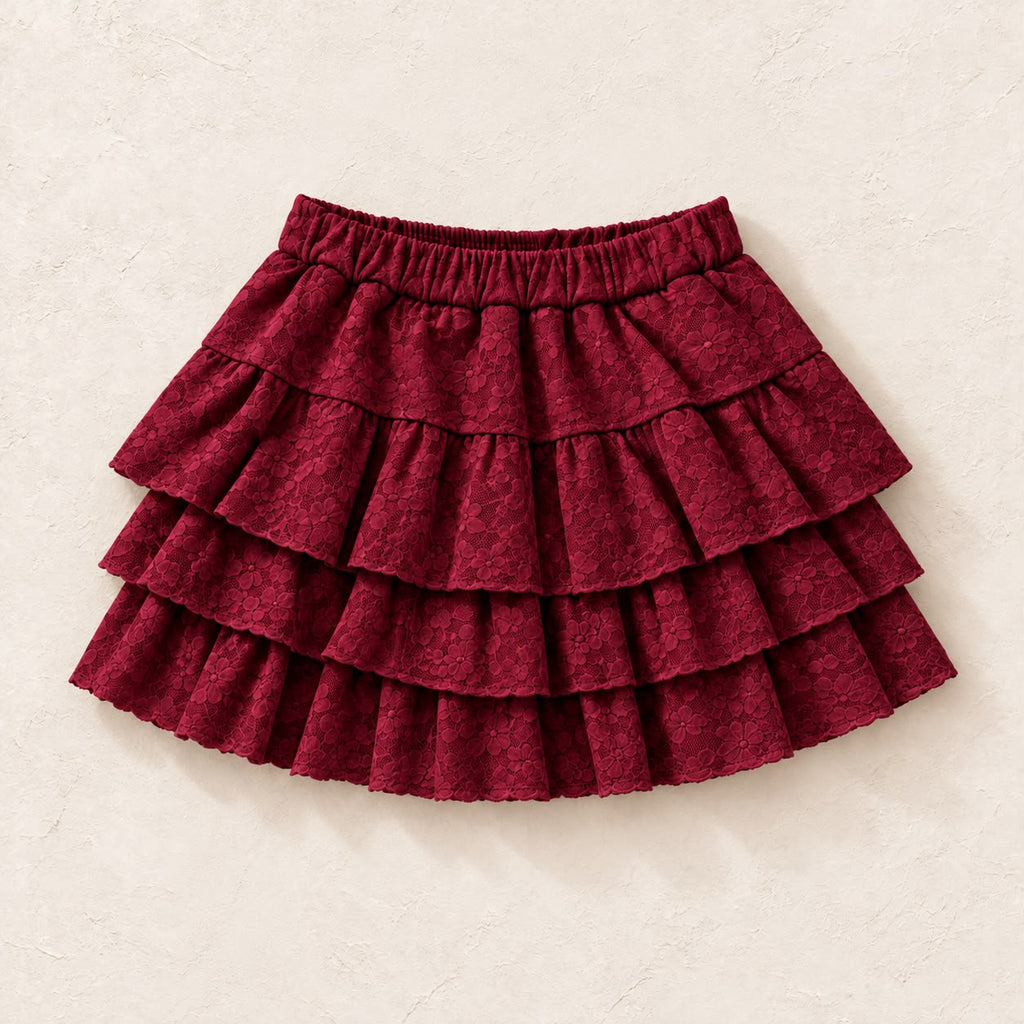 FALDA SHORT ENCAJE