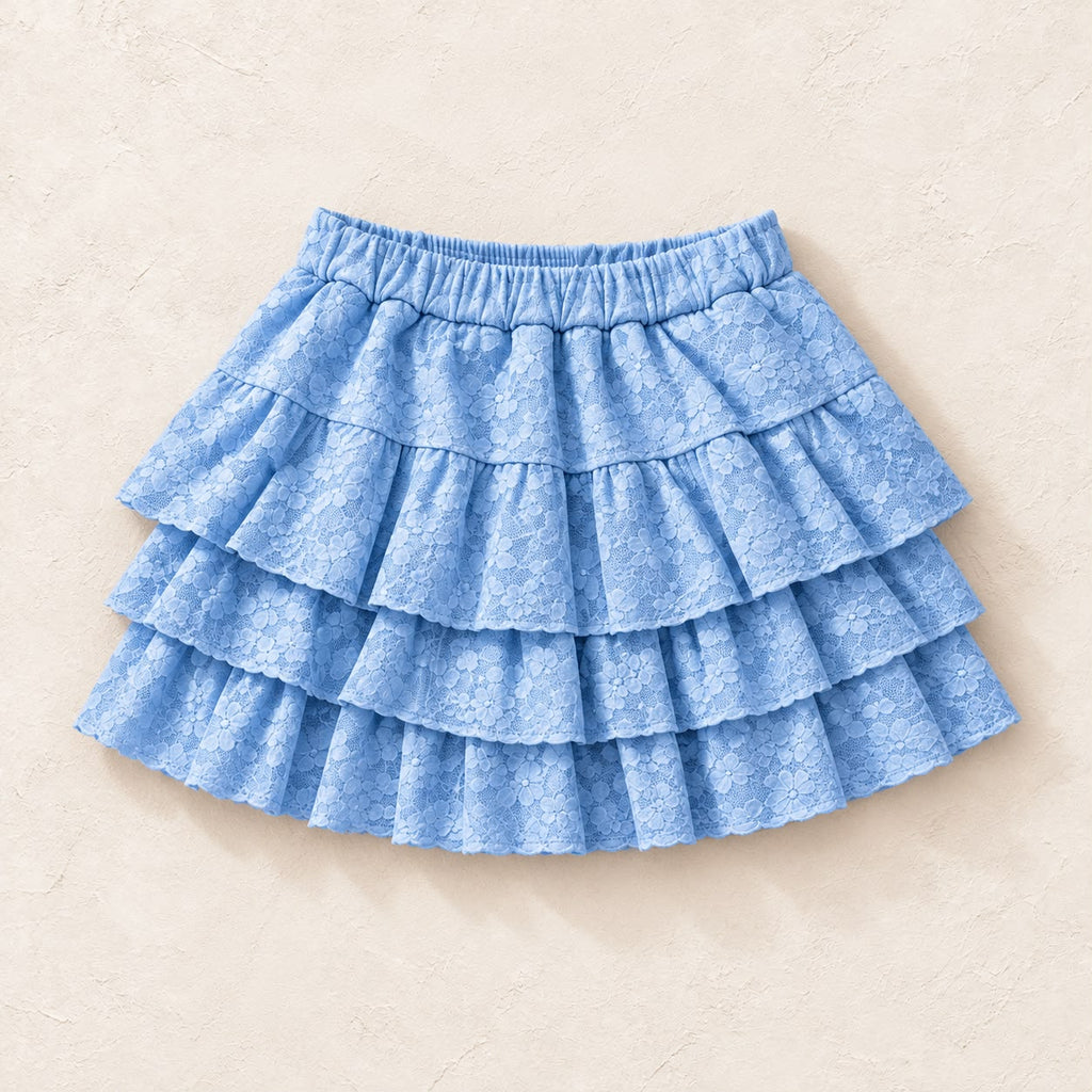 FALDA SHORT ENCAJE